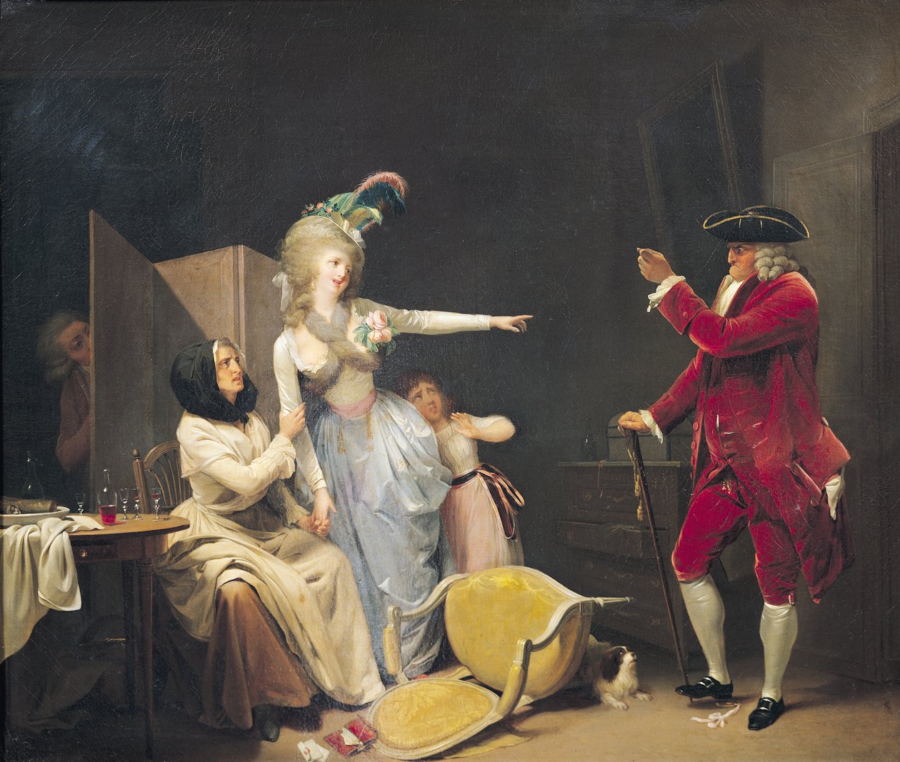 O velho invejoso, 1791 de Louis Leopold Boilly