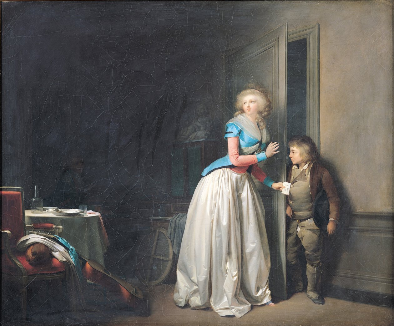 A visita recebida, 1789 de Louis Leopold Boilly