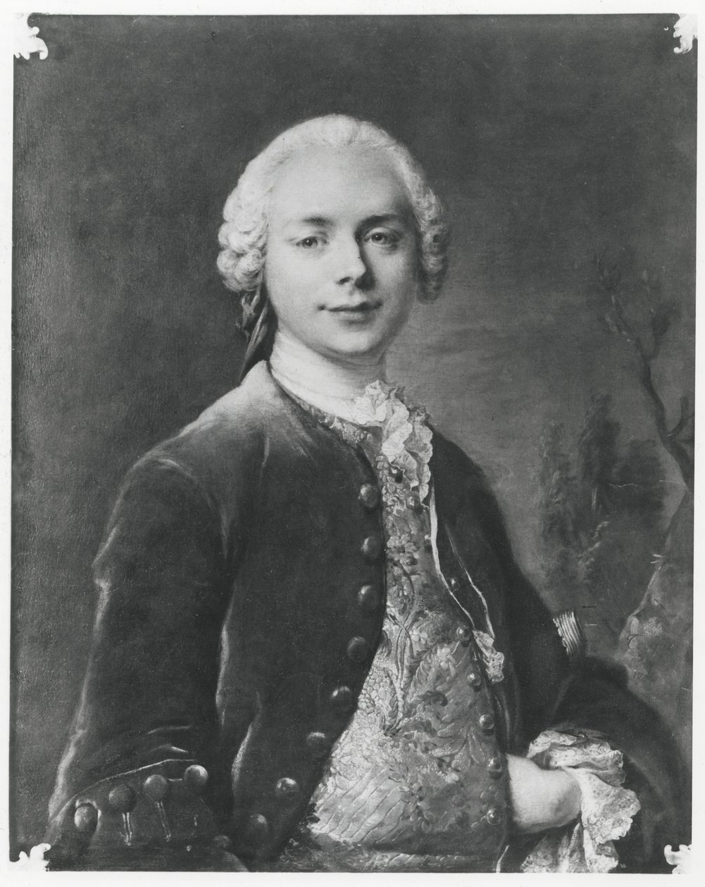 Retrato de Jean Baptiste Louis Grass de Louis Tocqué
