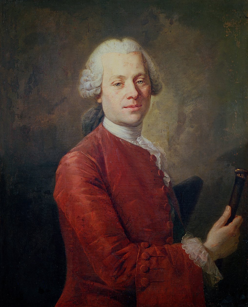Retrato de João a Volta de Alembert (1717-83) de Louis Tocqué