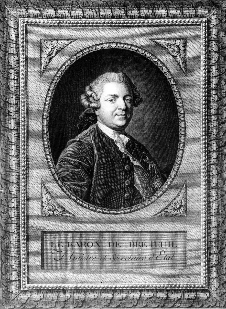 Retrato de Louis Auguste the Cooper (1730-1807), Barão de Breteuil de Louis Michel van Loo