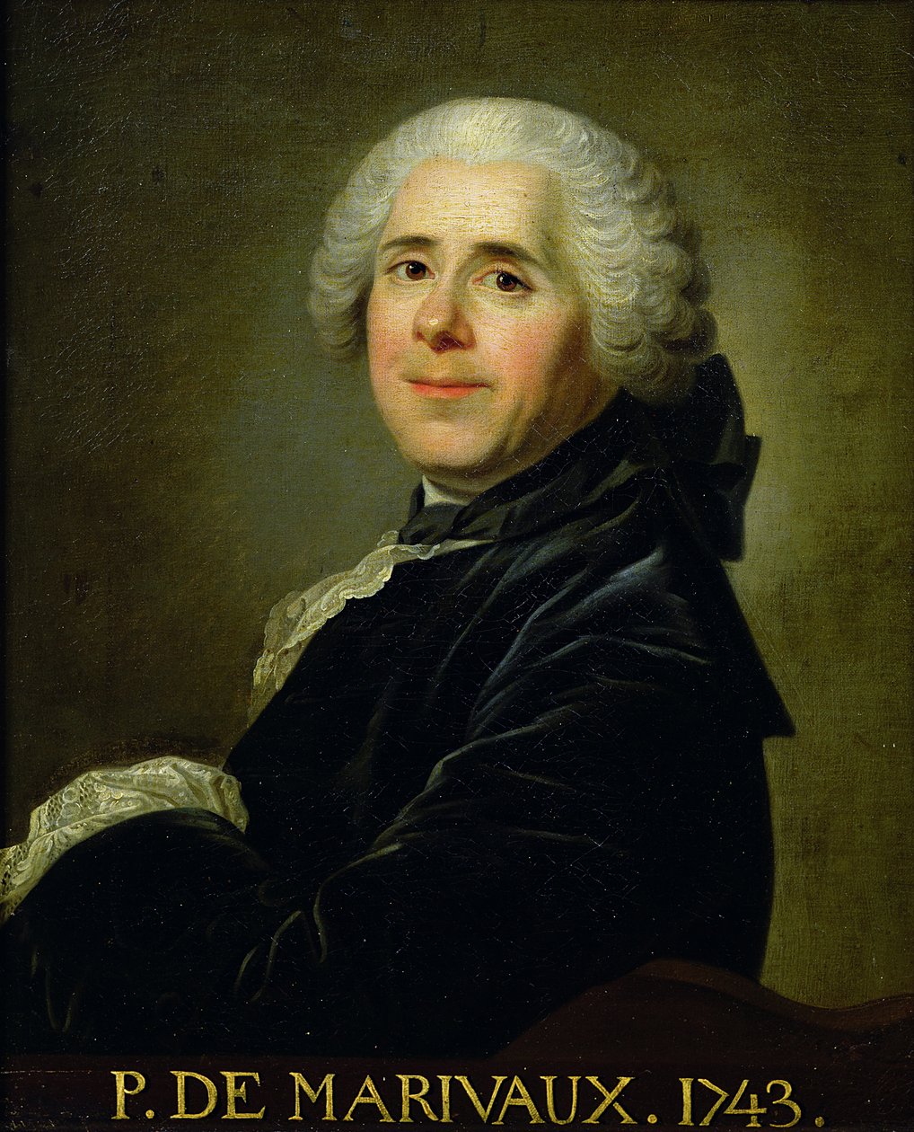 Retrato de Pierre Carlet de Chamblain de Marivaux (1688-1763) 1743 de Louis Michel van Loo