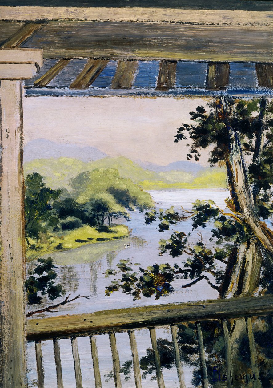 Varanda, Delaware Water Gap de Louis Michel Eilshemius