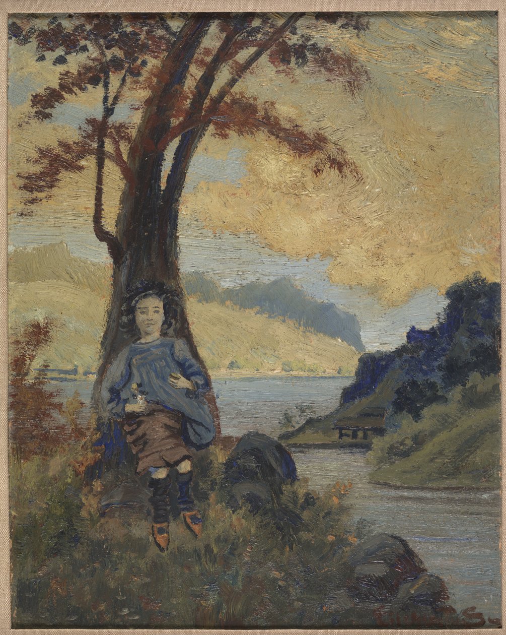 Menina italiana, c.1913 de Louis Michel Eilshemius