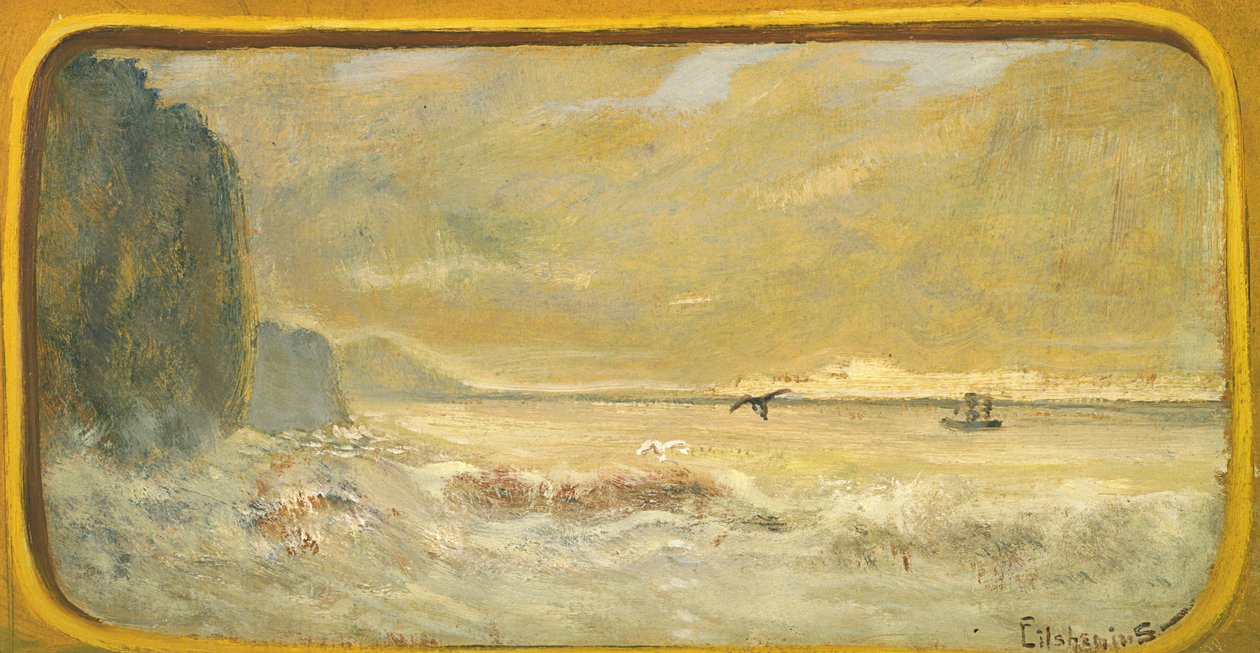 Surf e Barco de Louis Michel Eilshemius
