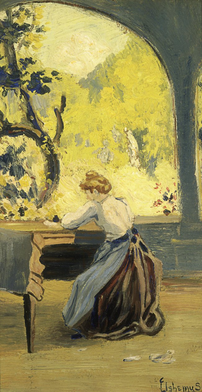 Varanda na primavera de Louis Michel Eilshemius