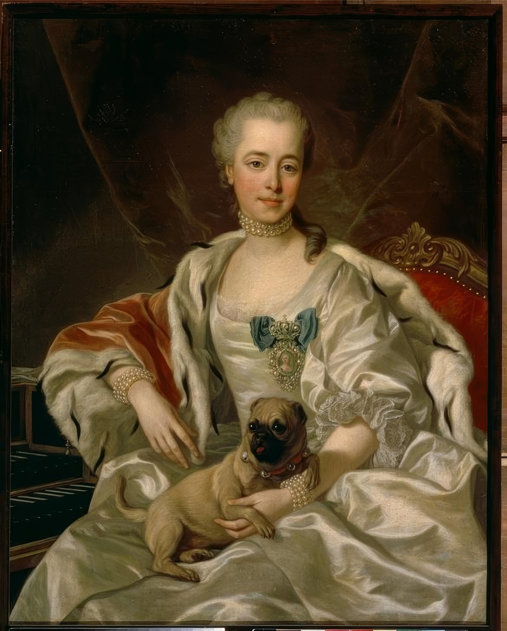 Retrato da princesa EDGolizyn de Louis Michel van Loo