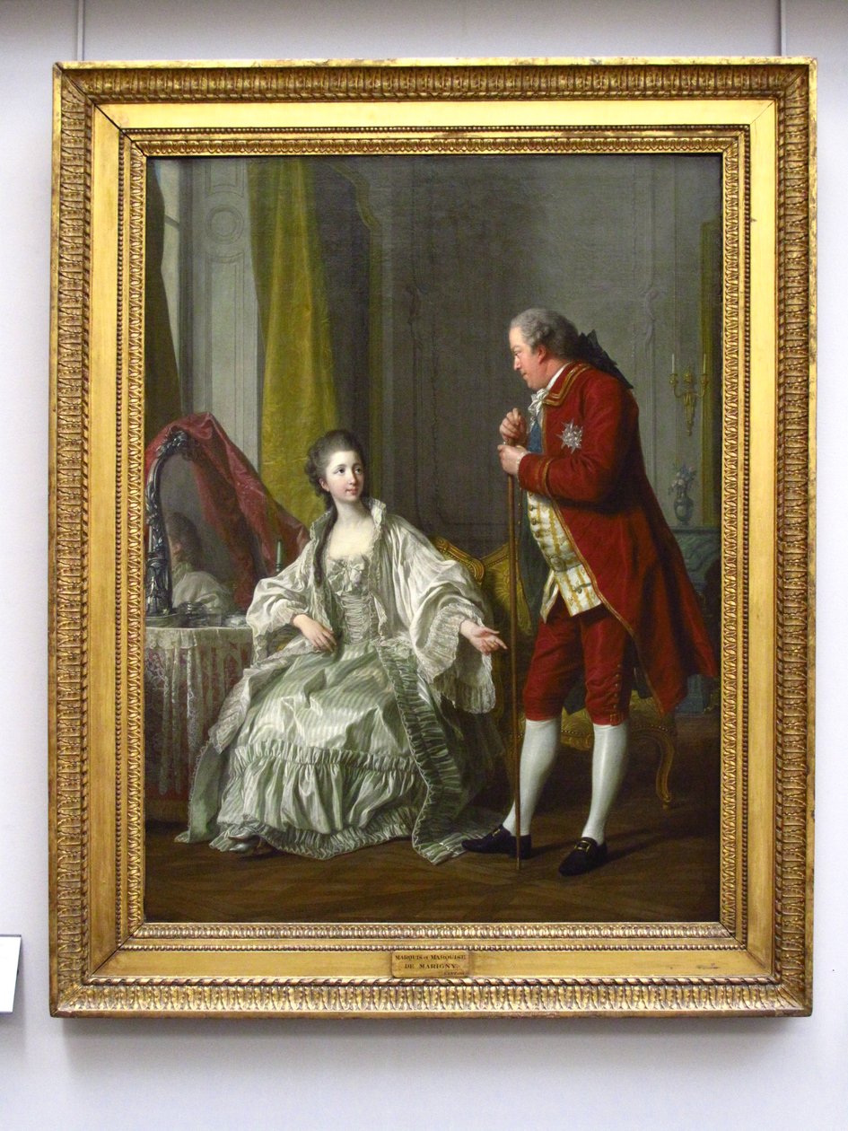 Marquês de Marigny e sua esposa de Louis Michel van Loo