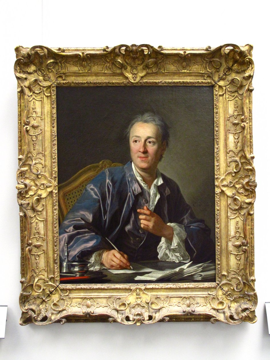Retrato de Denis Diderot (1713-1784) de Louis Michel van Loo
