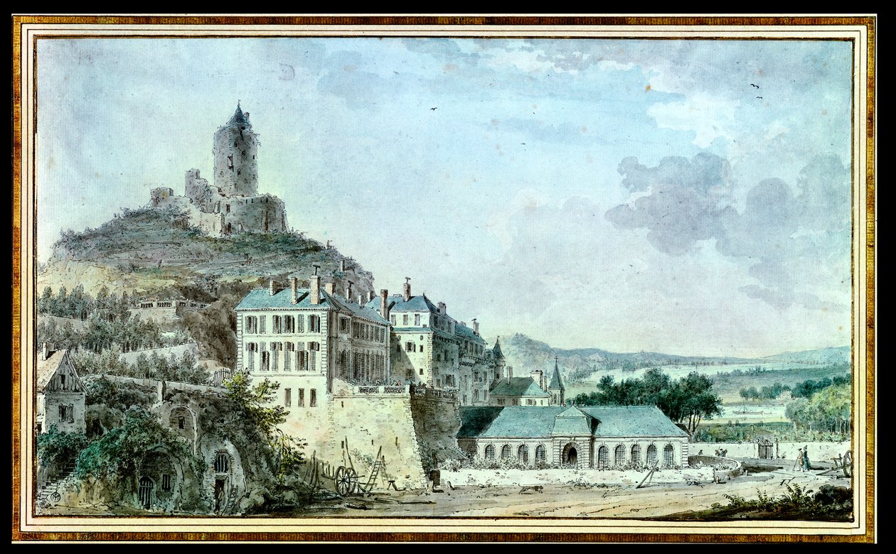 Castelo de La Roche-Guyon de Louis Nicolas de Lespinasse