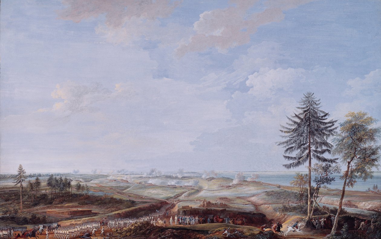 O cerco de Yorktown em 1781, 1784 de Louis Nicolas van Blarenberghe