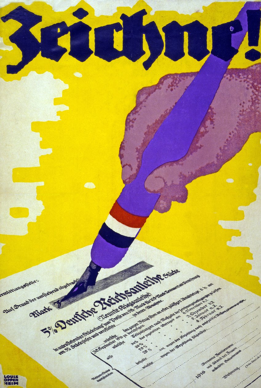 Desenhar! Pub. 1918 de Louis Oppenheim