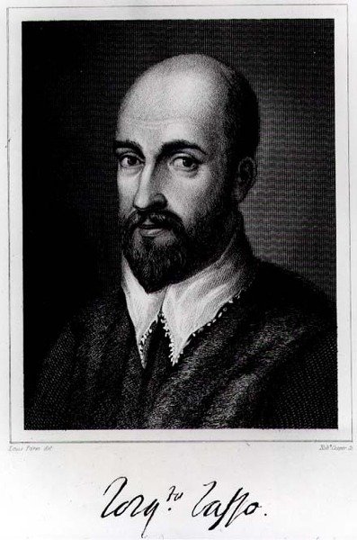 Torquato Tasso (1544-95) gravado por Robert Cooper de Louis Parez