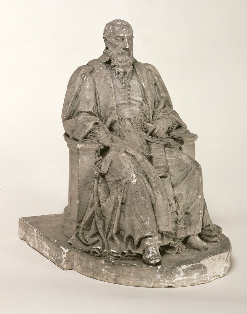 Estátua sentada de Michel de L&39;Hospital (c.1504-73) de Louis Pierre Deseine
