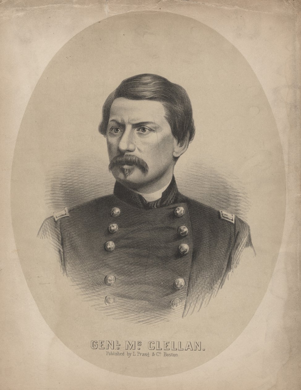 General McClellan, 1862 de Louis Prang