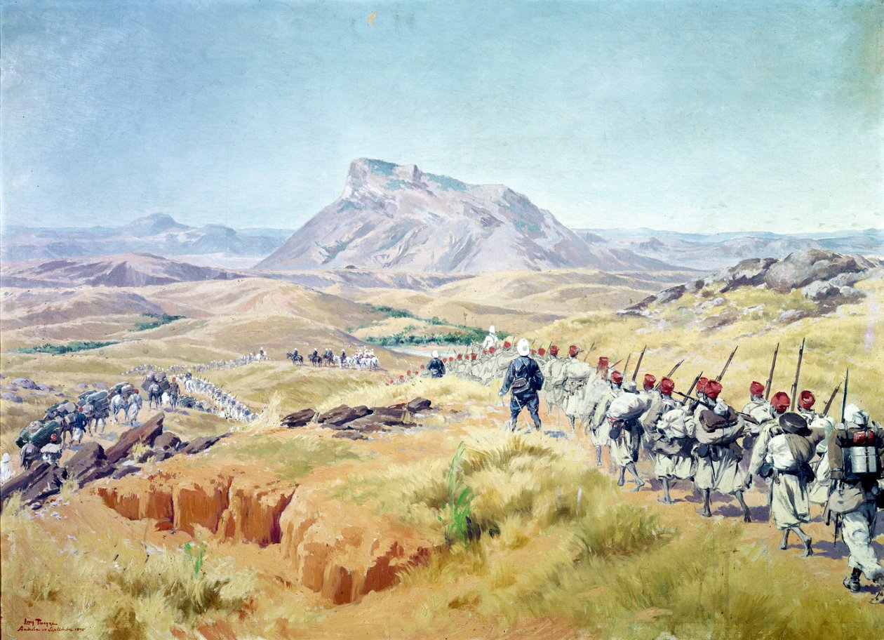 A tomada do pico de Andriba, Madagascar, 15 de setembro de 1895 de Louis Tinayre