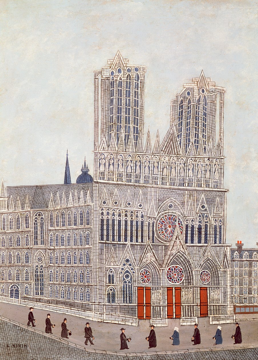 Catedral de Reims, c.1923 de Louis Vivin