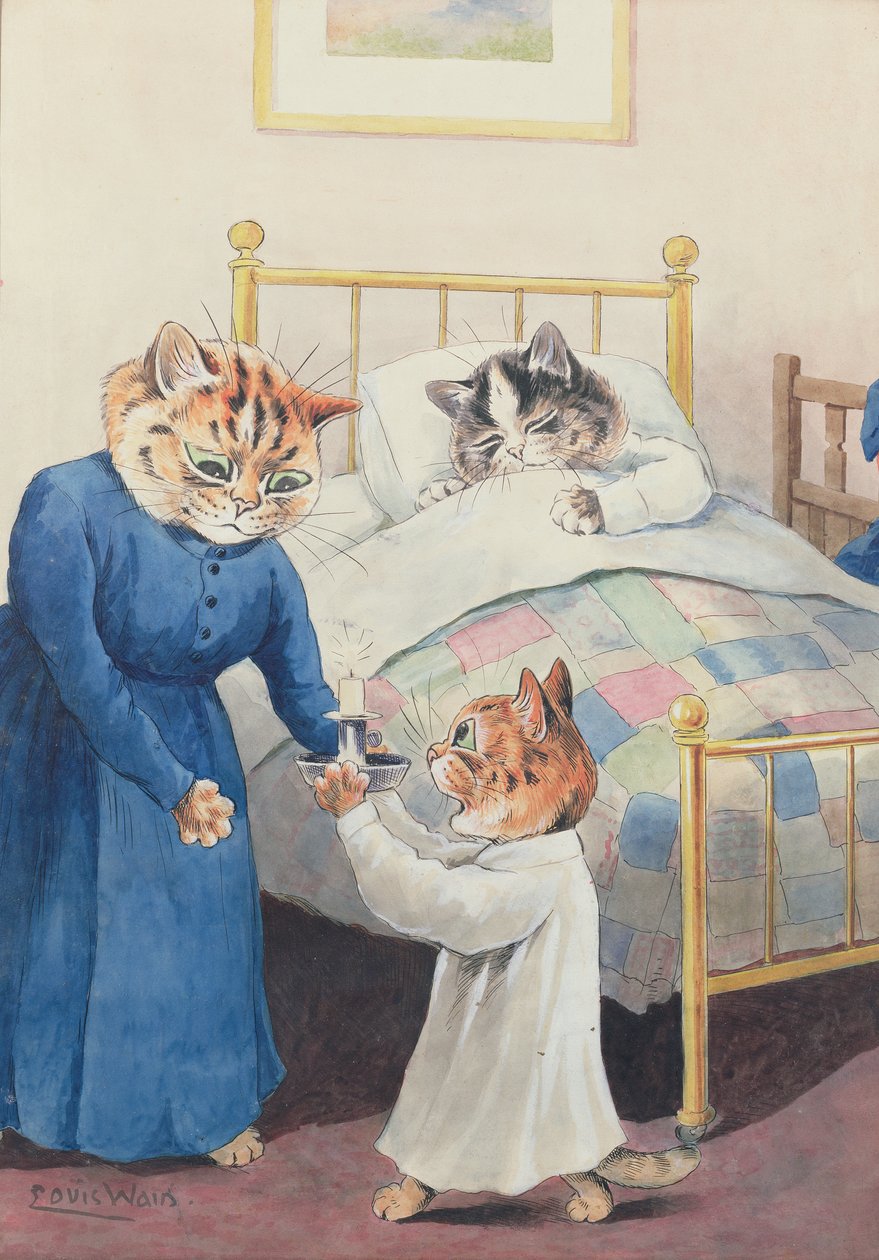 Hora de dormir de Louis Wain
