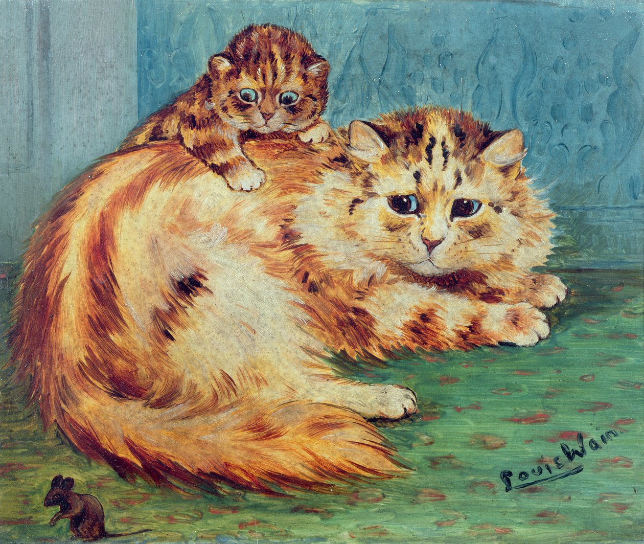 Rato insolente! (borda) de Louis Wain