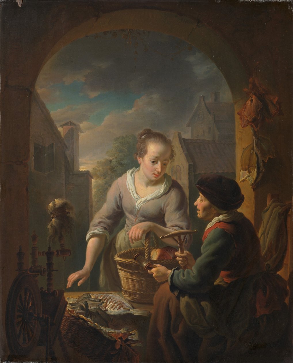 Vendedor de peixe à noite de Louis de Moni