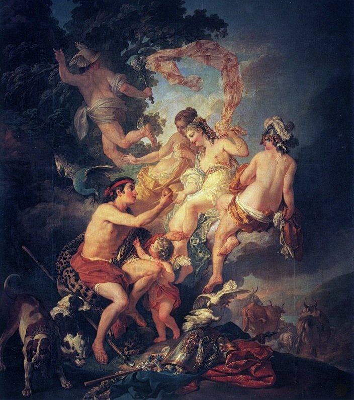O julgamento de Paris de Louis Jean François Lagrenée
