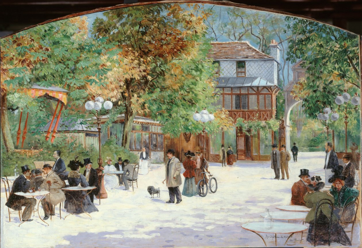 No Chalet du Château de Madrid, no Bois de Boulogne, cerca de 1895 (óleo sobre tela) de Louis Abel Truchet