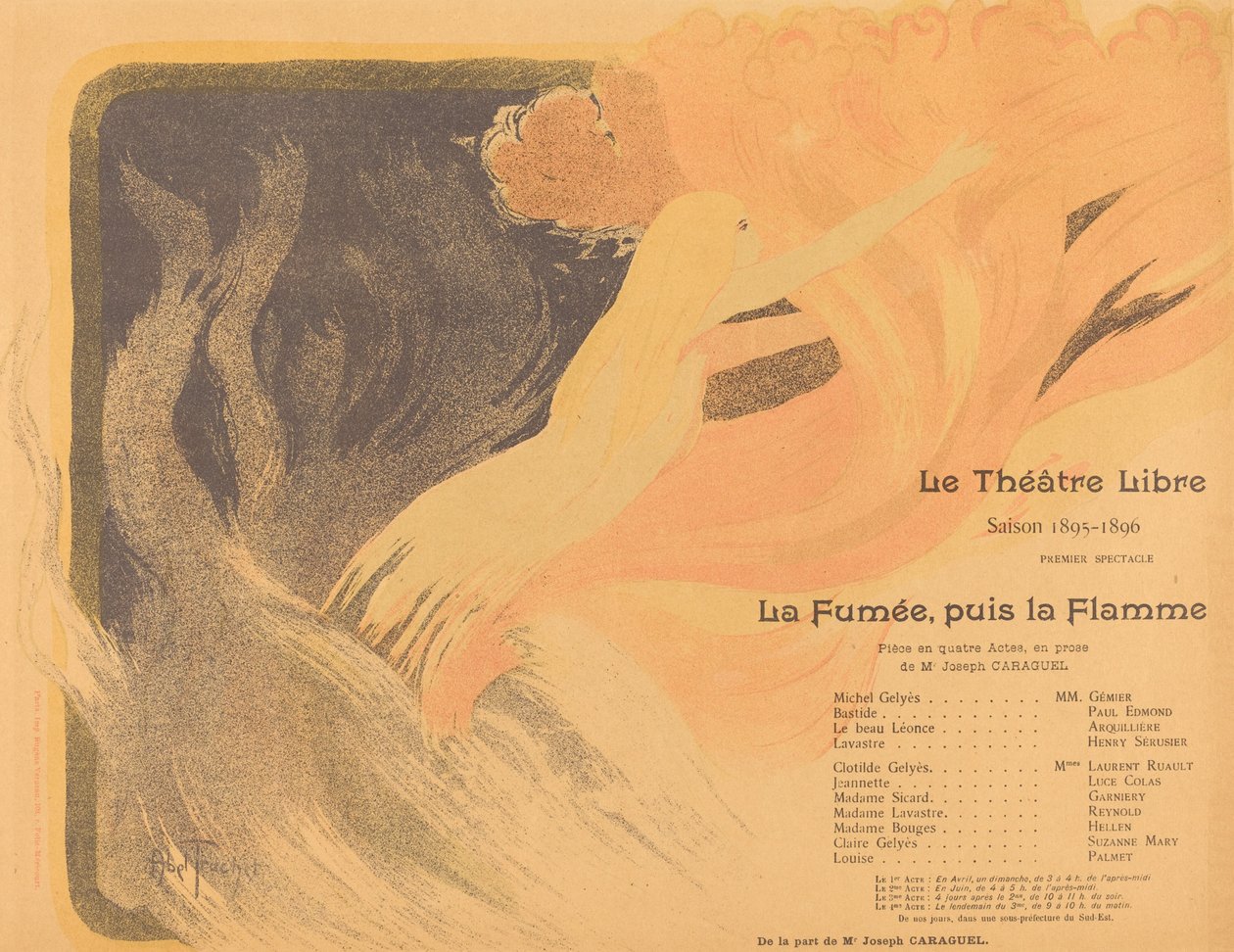 The Free Theatre: The Smoke, depois The Flame, 1895.   de Louis Abel Truchet