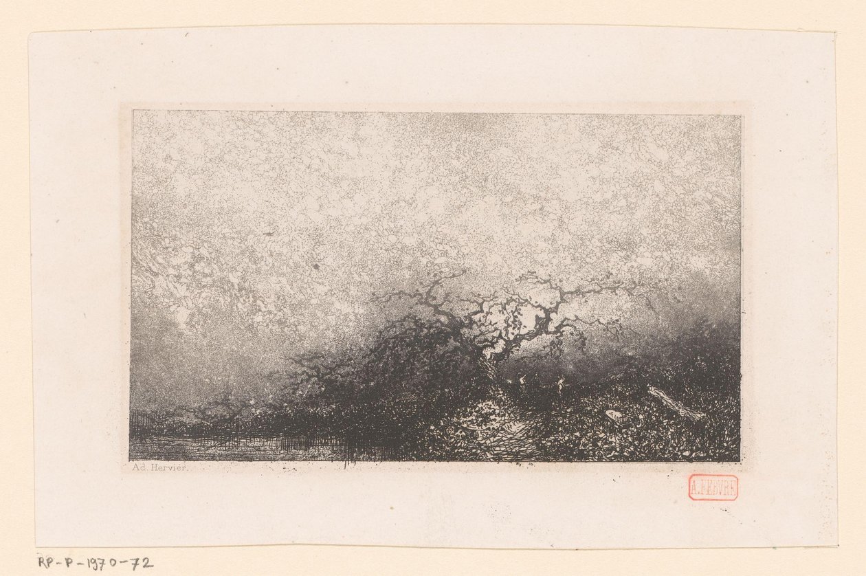 Paisagem com uma árvore perto de um lago
Várias paisagens (título da série)
Croquis du voyage de 1843 (título da série) de Louis Adolphe Hervier