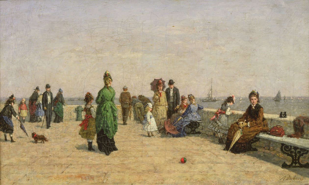 O cais em honfleur de Louis Alexandre Dubourg