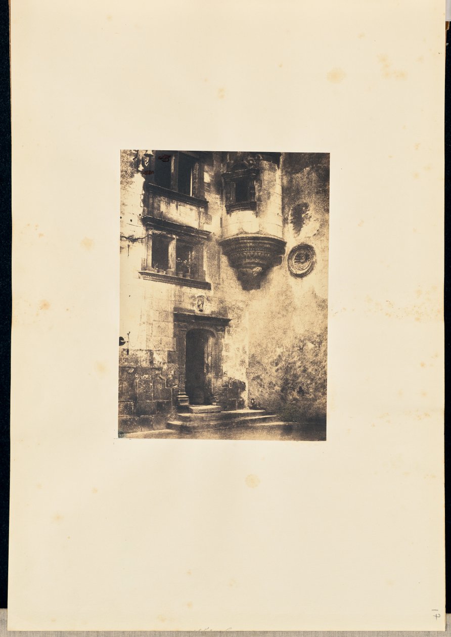 [Escadas e entrada de um edifício renascentista]. de Louis Alphonse Davanne