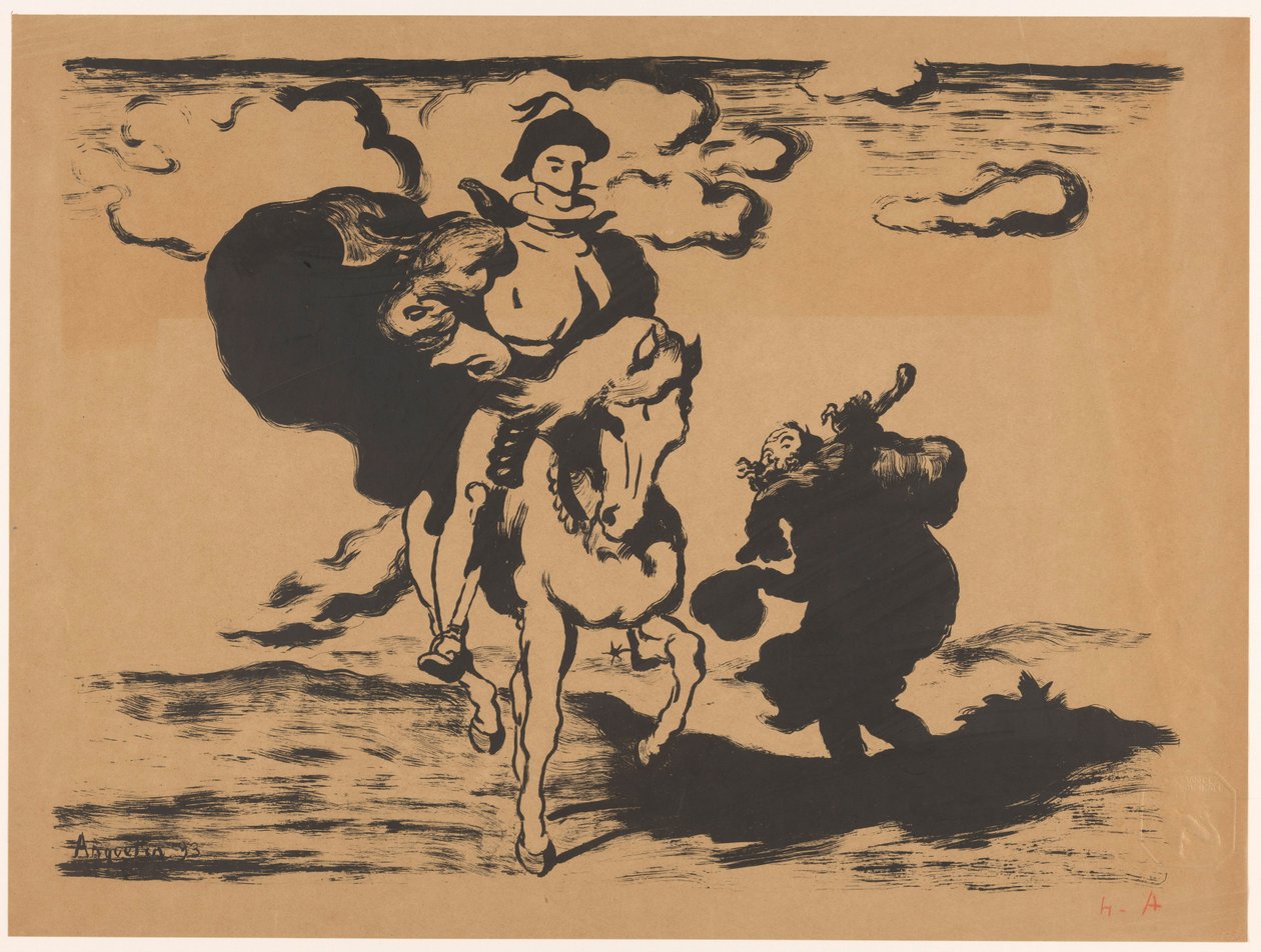 Cavaleiro e mendigo de Louis Anquetin