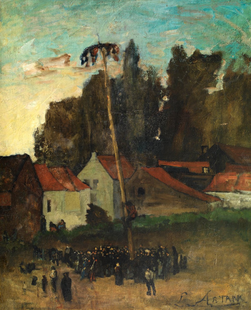 Escalada do Polo (óleo sobre tela) de Louis Artan de Saint Martin