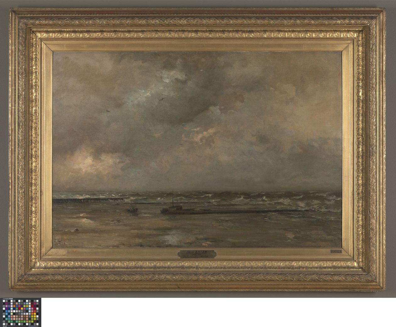 Paisagem marítima em De Panne de Louis Artan de Saint Martin