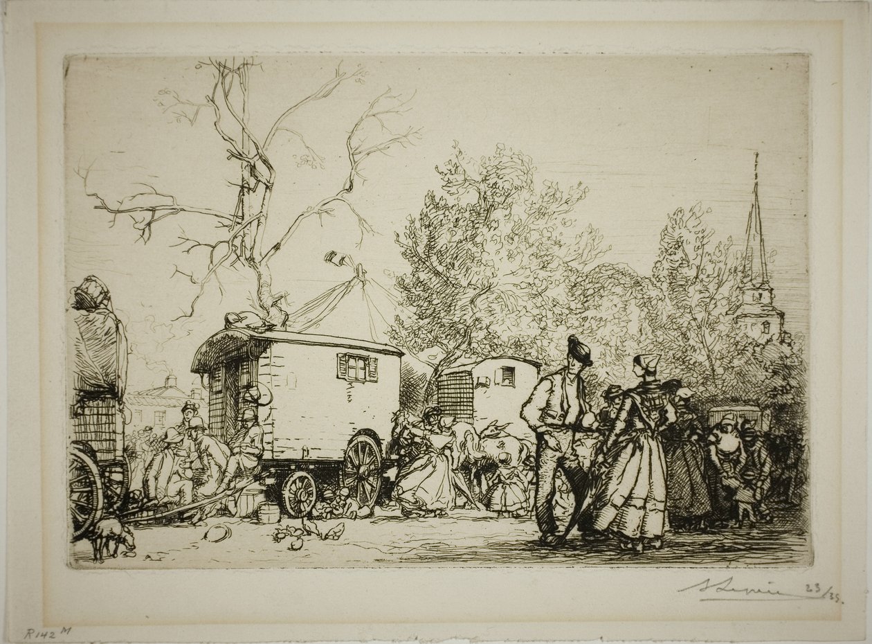 Na feira de Saint-Jean-de-Monts de Louis Auguste Lepère