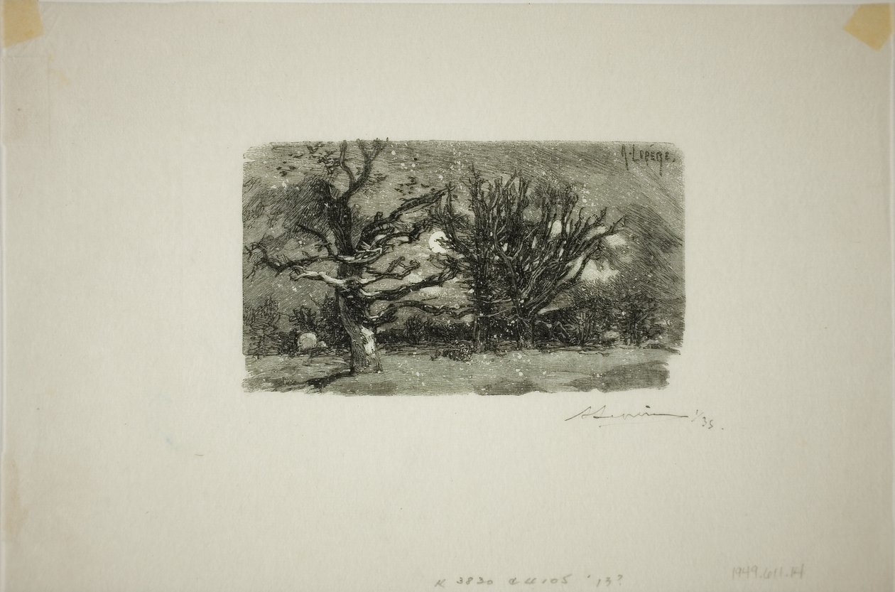 O Dormoir de Lantara de Louis Auguste Lepère