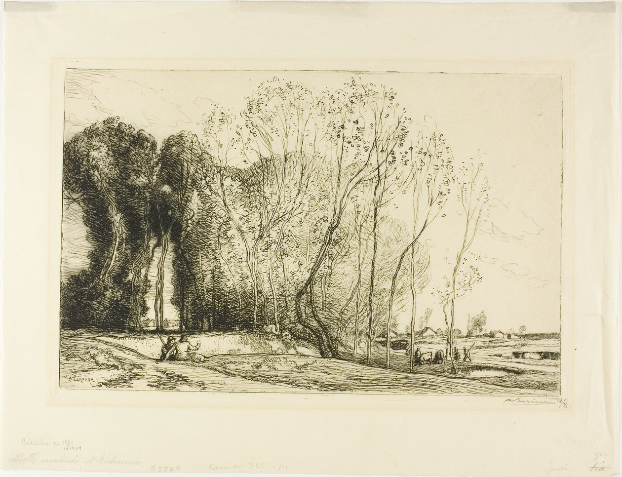Bela manhã de outono de Louis Auguste Lepère