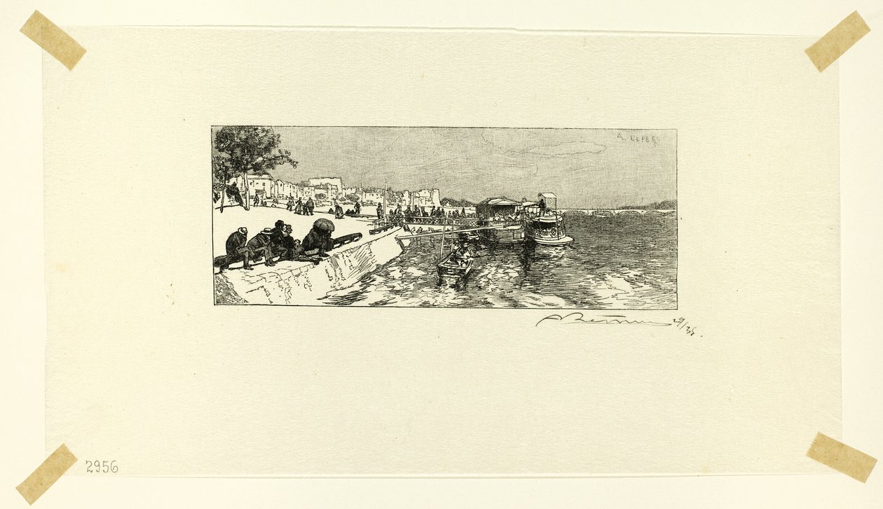 Cais de Bercy, placa dois de Le Long de la Seine et des Boulevards de Louis Auguste Lepère