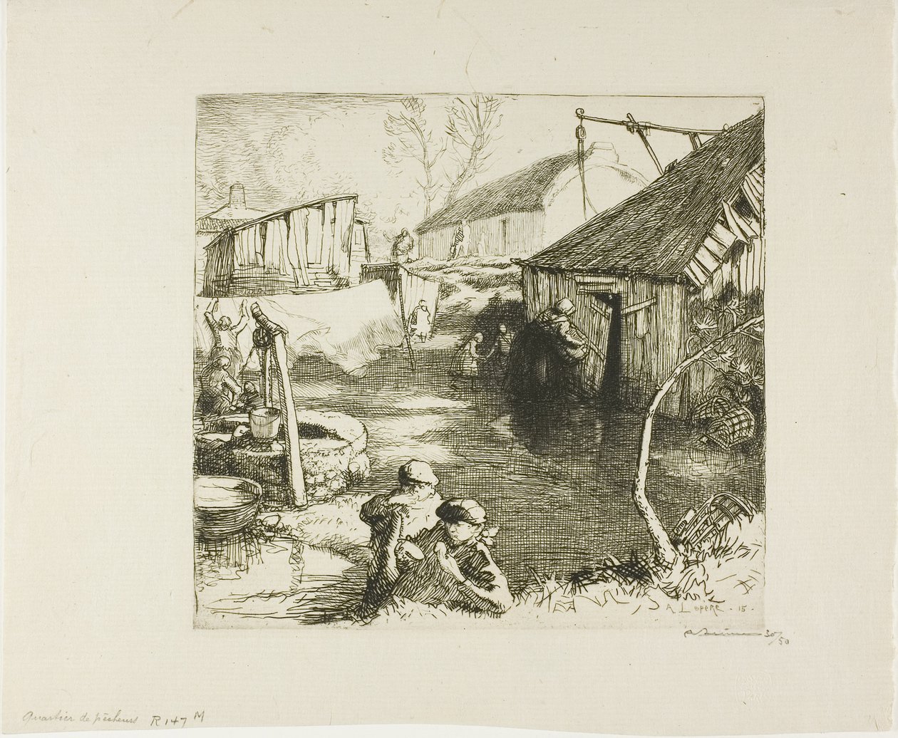 Bairro dos Pescadores de Louis Auguste Lepère