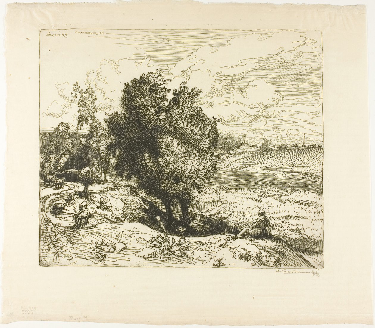 julho em Picardie de Louis Auguste Lepère