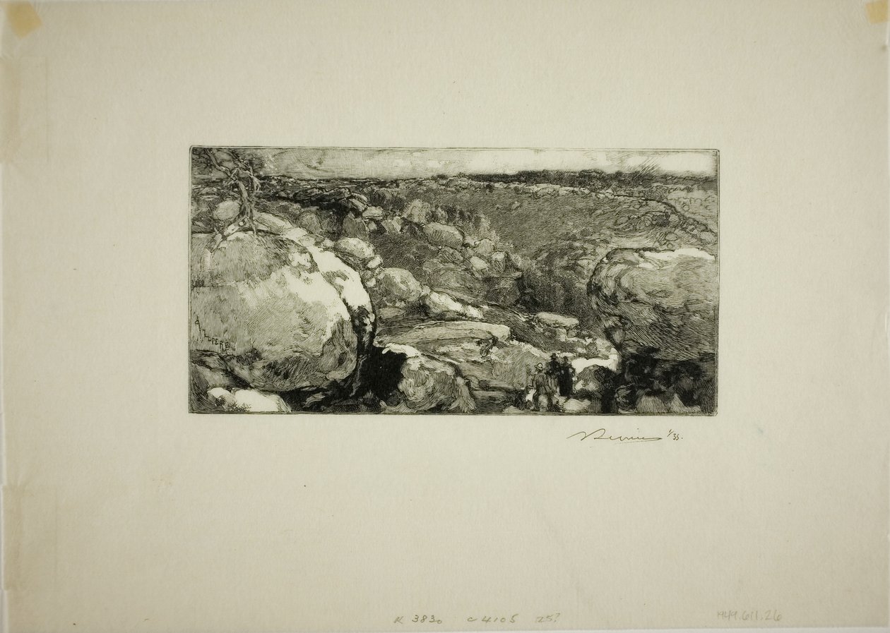 O Circo do Long-Rocher de Louis Auguste Lepère
