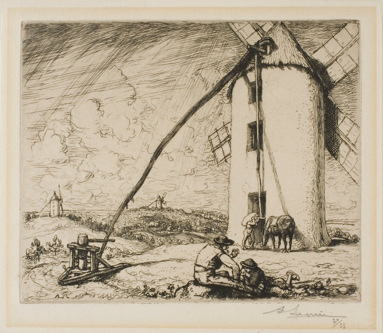 O Moulin des Chapelles de Louis Auguste Lepère