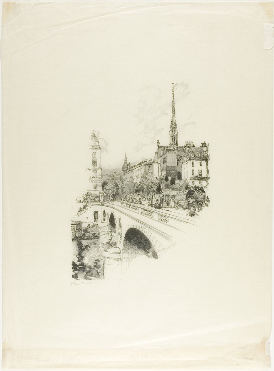 Ponte Saint-Michel de Louis Auguste Lepère