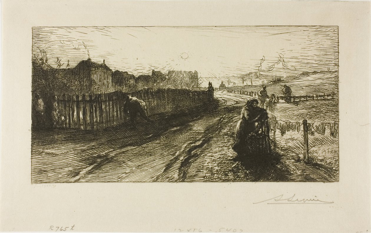 Muros exteriores, Porte de Versailles de Louis Auguste Lepère