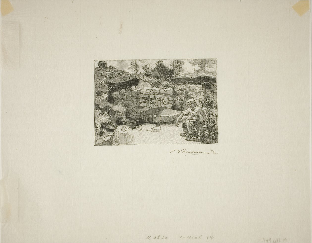 Cabana do pedreiro de Louis Auguste Lepère