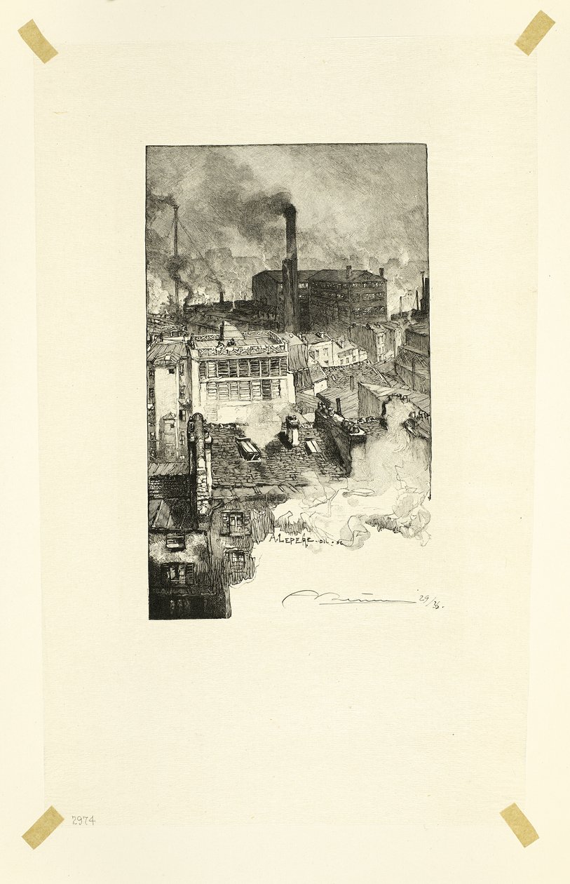 Quartier des Gobelins, placa 20 de Le Long de la Seine et des Boulevards de Louis Auguste Lepère