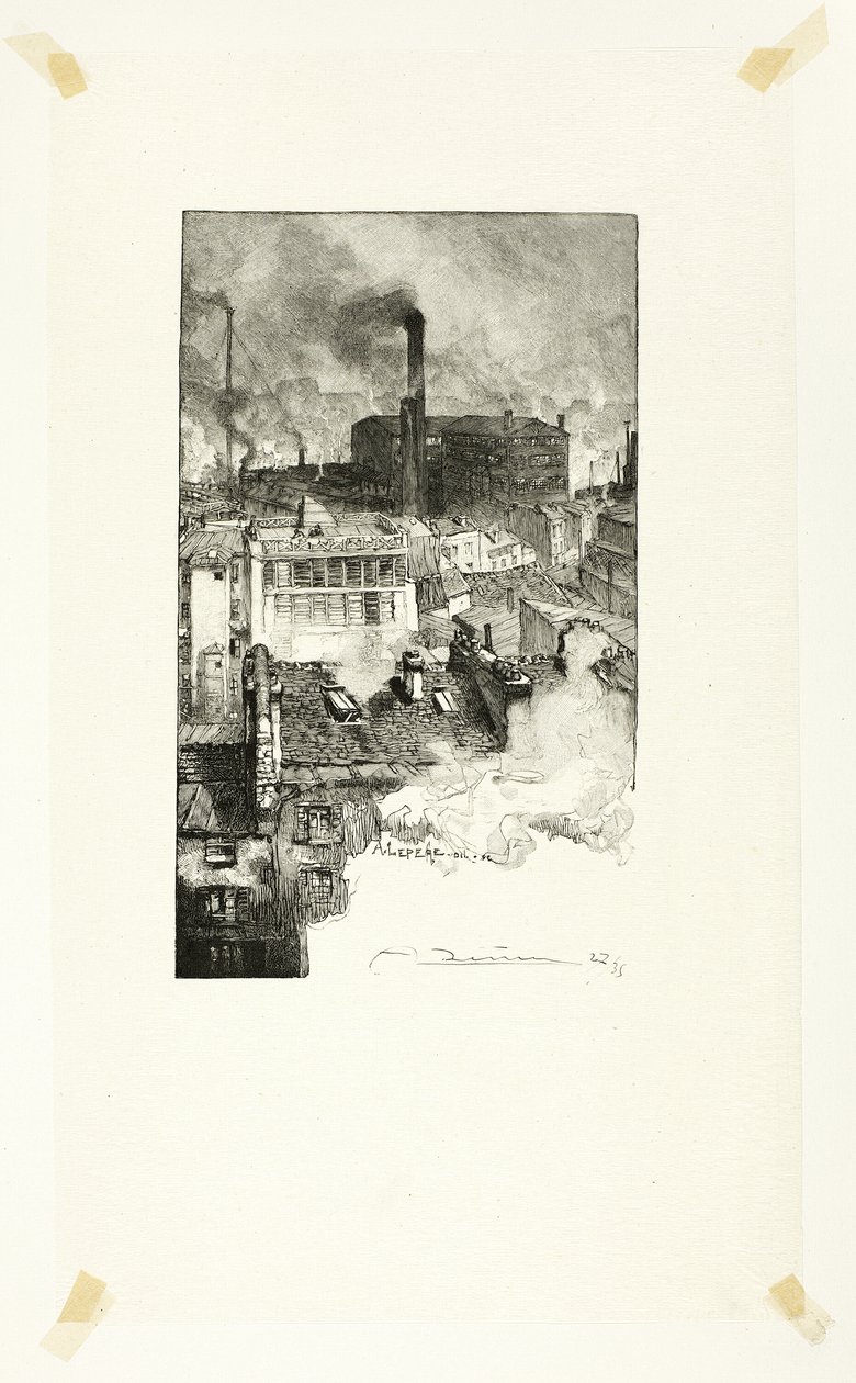 Quartier des Gobelins, placa 20 de Le Long de la Seine et des Boulevards de Louis Auguste Lepère