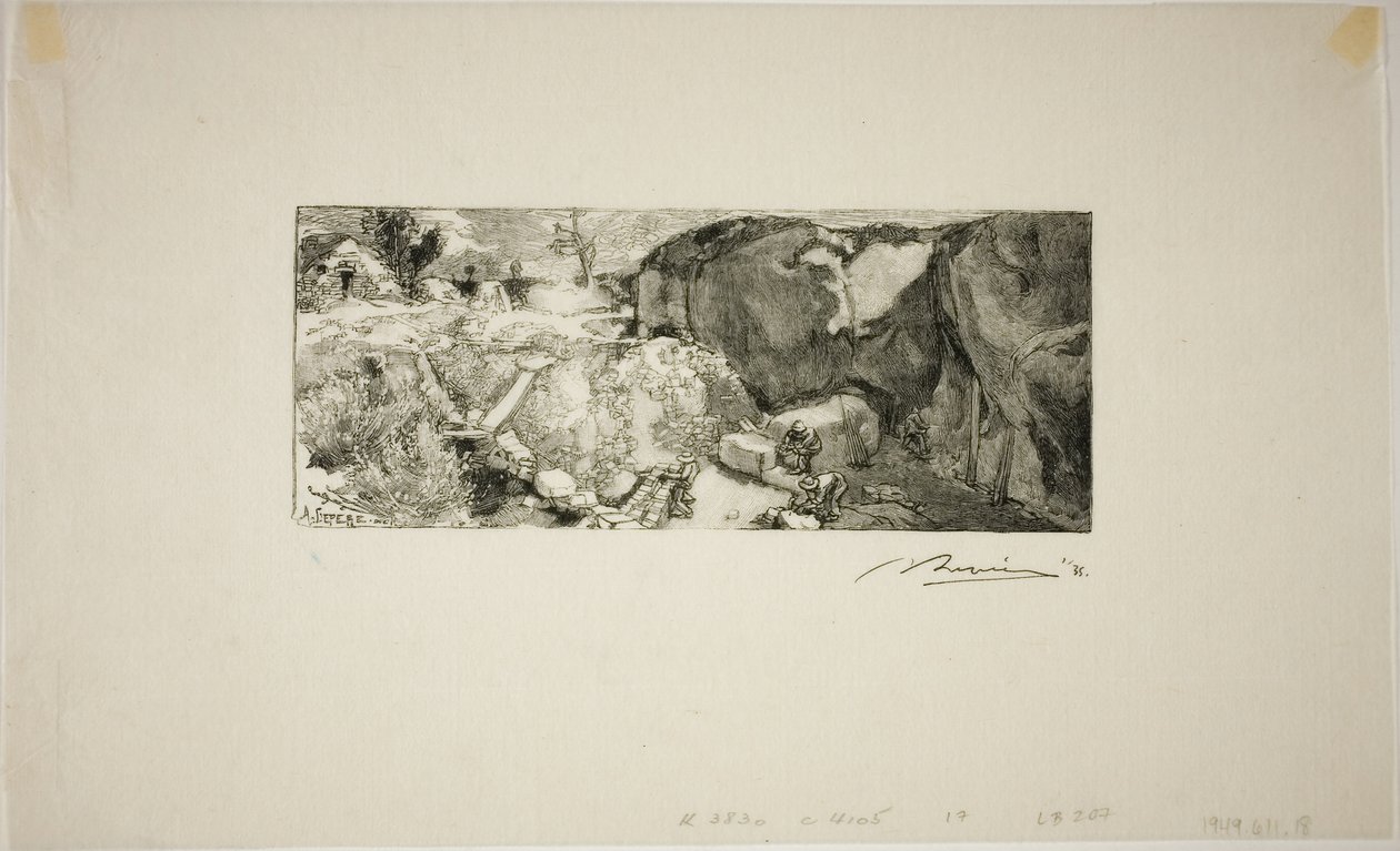 Pedreira de arenito de Louis Auguste Lepère
