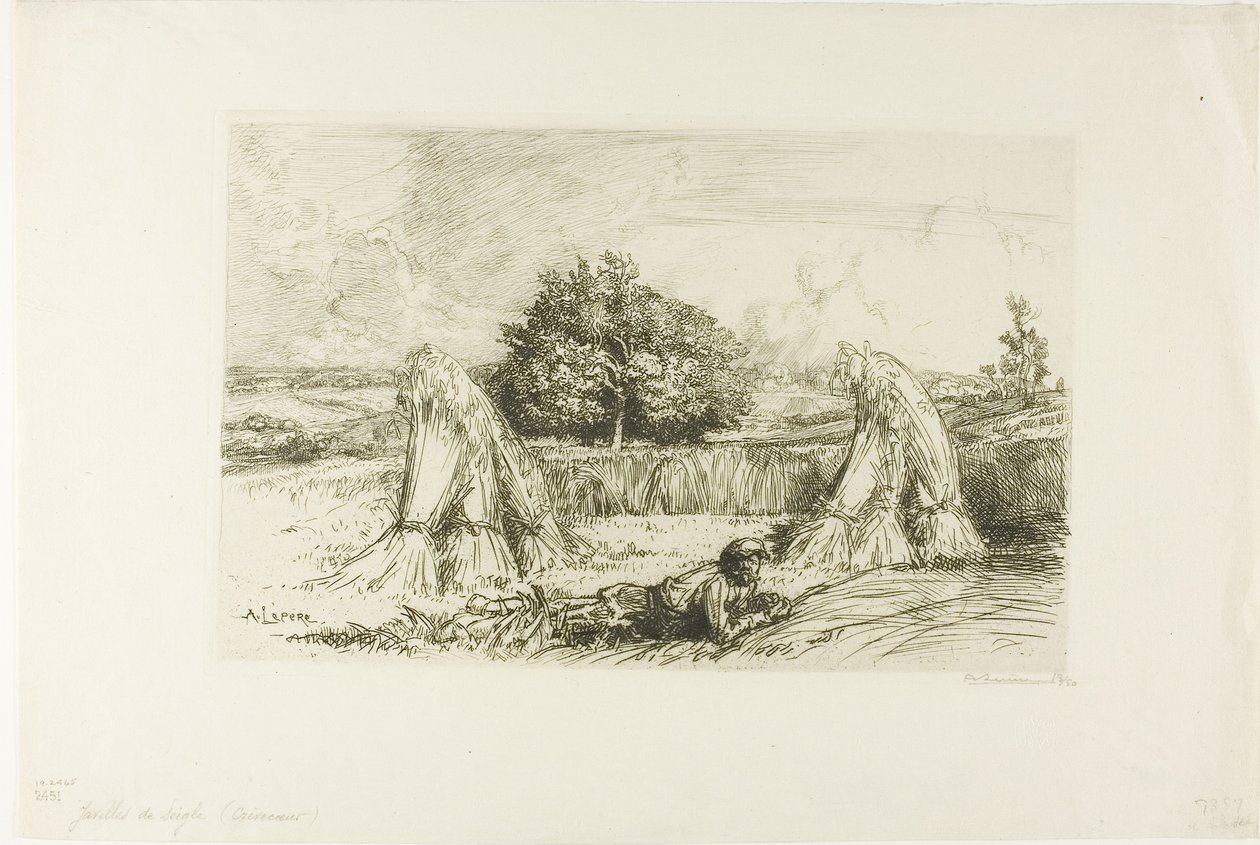 Feixes de centeio de Louis Auguste Lepère