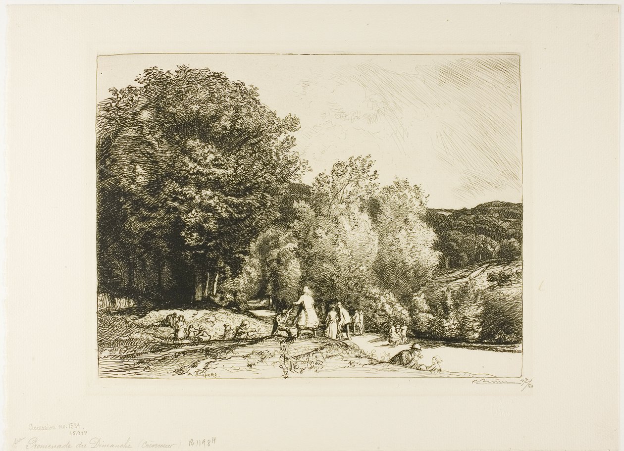 Passeio de domingo de Louis Auguste Lepère