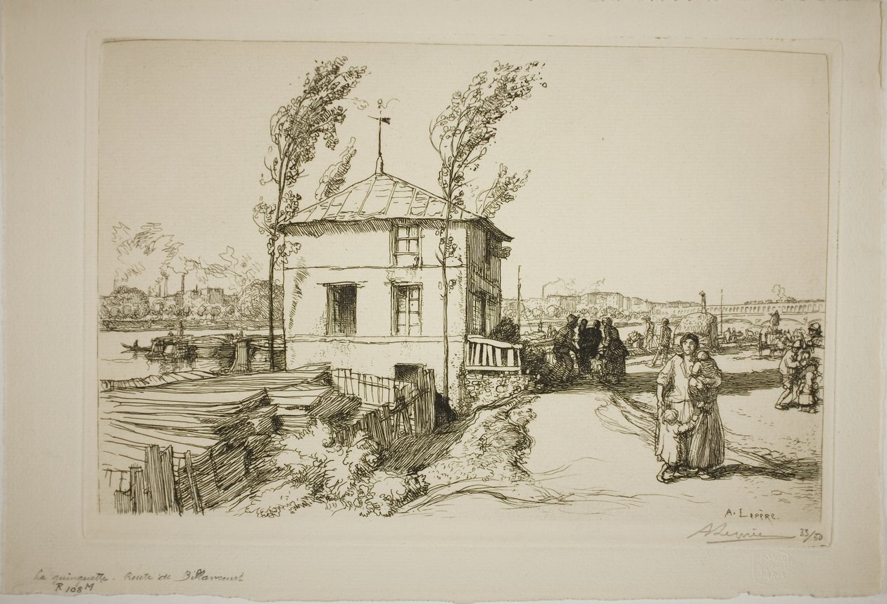 Taberna a caminho de Billancourt de Louis Auguste Lepère